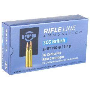 Prvi Partizan 303 British 150 Grain SPBT 20 Round Box PP303S1