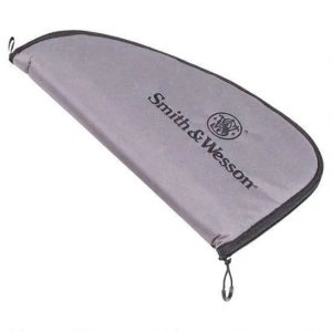 Smith & Wesson M&P 110020 Large Defender Handgun Case, Gray/Black Nylon, 16x9x1.5in, Padded, Zipper Access