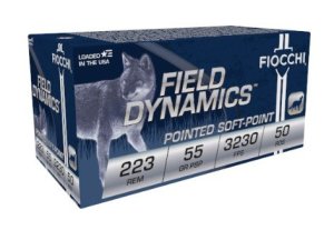 Fiocchi 223B50 Field Dynamics .223 Rem 55gr PSP 50rd Box
