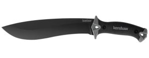 Kershaw Camp 10 10in 65Mn Recurve Fixed Blade Knife Full Tang