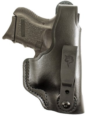 DeSantis 033BAE1Z0 Dual Carry II IWB/OWB Holster Black Leather Right Hand