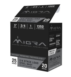 Migra Ammunitions M20S24 20 Gauge 3 In 1 Oz 2/4 Shot 25 Rounds