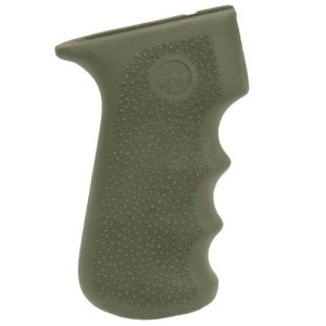 Hogue 74001 OverMolded AK-47/74 Rifle Grip Finger Grooves OD Green