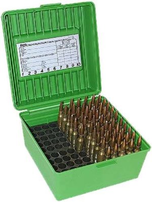 MTM Case-Gard R100MAG10 100rd Capacity Green Polypropylene