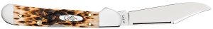 Case CopperLock Mini 00133 2.72 in Clip Point Tru-Sharp SS Amber Bone
