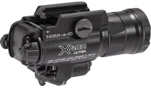 SureFire X400UH-A-RD 1000 Lumen LED Red Laser Weapon Light Black Anodized