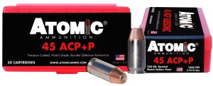 Atomic Ammunition 00433 Pistol Precision Craft 45ACP +P 230gr Bonded Match