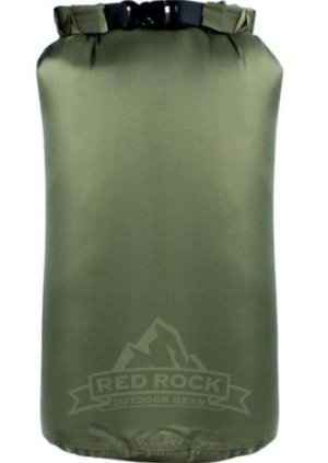 RED ROCK ROLL TOP DRY BAG 8 LITER WATERPROOF OD