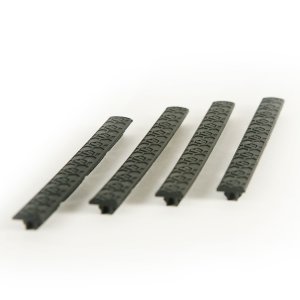 Hexmag M-LOK Rail Cover 4-Pack Low-Profile Textured Black