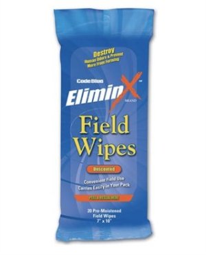 Code Blue D-Code Odor Eliminator Field Wipes OA1318