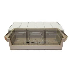 MTM Case-Gard Metal Ammo Can Tray for 50 Caliber Cans - Dark Earth, 22.5" x 13.3" x 4.8"