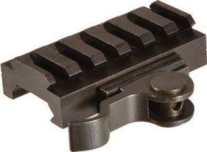 AimShot MT6117260LP Quick Release 60mm Picatinny Rail Adapter Black