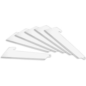 Outdoor Edge RazorSafe 3.0in Utility Blades, 420J2 Stainless Steel, 6-Pack, Non-Serrated