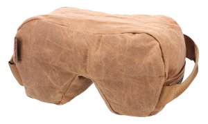 Birchwood Casey BC-BAG-SSFLU Steady-Shot Foxtrot Bag Tan Wax Canvas