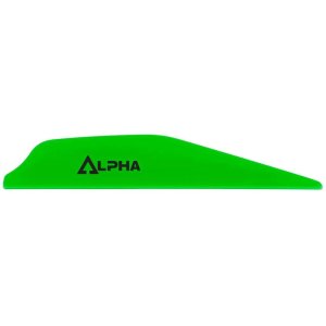Bohning 101062NG28 Alpha Vanes Neon Green 100pk, AR1250 Material, Low-Profile