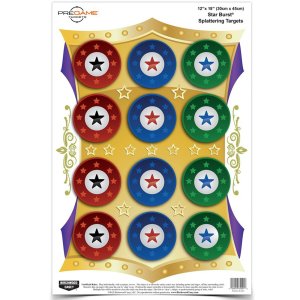 Birchwood Casey Pregame 35572 12x18 Star Burst Paper Target 8 Pack