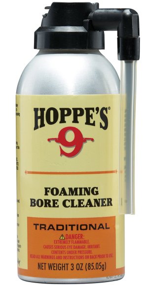 Hoppe's 907 No. 9 Foaming Bore Cleaner 3 oz Spray, Color Change Indicator
