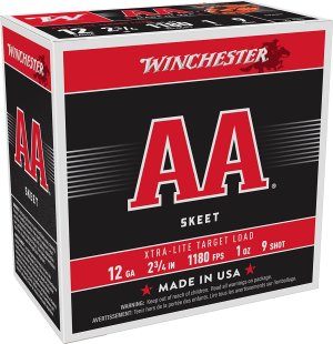 Winchester Ammo AAL129 AA Xtra-Lite 12Gauge 2.75" 1oz 9Shot 25 Per...