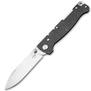Boker Atlas Backlock 2.87 Satin Drop Point Folding Knife