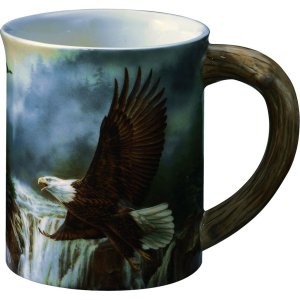 Wild Wings Sculpted Mug 16 oz Majestic Bald Eagle Scene 8955713032