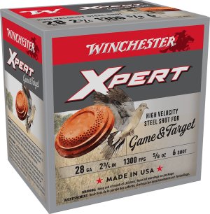 Winchester WE28GT6 28 Gauge 2.75 in 5/8 oz #6 Steel Shot 25 Rounds