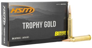 HSM 65X284130VLD Trophy Gold 6.5x284 Norma 130gr Berger VLD 20 Rounds
