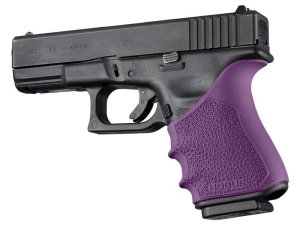 Hogue 17046 HandAll Beavertail Grip Sleeve Fits Glock 19/23/32/38 Purple