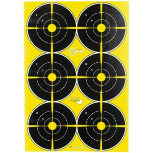EZ-Aim Non-Adhesive Paper Splash Targets 6 Spot Bullseyes 8 Pack