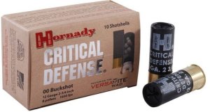 Hornady 86240 Critical Defense 12 Gauge 2.75 In 00 Buckshot 10 Per Box