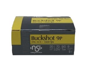 Noble Sport Plumbum Buckshot Shotshells 20 ga 2-3/4 9 pellet 1300 fps #1