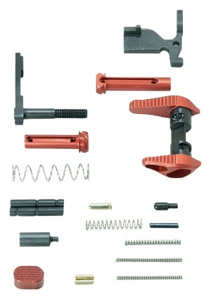 Timber Creek ARLPKR AR-15 Lower Parts Kit Red Anodized Aluminum is