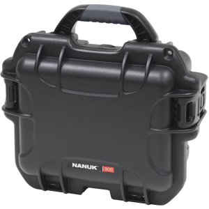 Nanuk 905S-010BK-0A0 Hard Case Black, Foam, 9.4"x7.4"x5", Waterproof