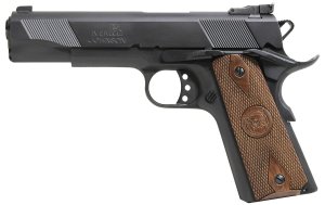 Iver Johnson Eagle 9mm 5in Barrel Matte Blued Walnut Grips 9rd Mag