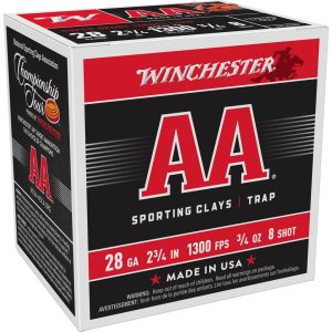 Winchester AASC288 28 Gauge 2.75 in 3/4 oz 8 Shot 1300 fps 25 Rounds