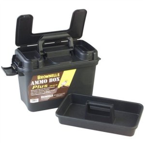 Brownells Ammo Box Plus Polymer Black 050806106536 Durable Storage