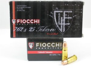 Fiocchi 762TOK Heritage 7.62x25mmTokarev 88gr Full Metal Jacket 50 Per...