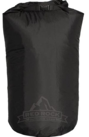 Red Rock Gear 80192BLK 8L Waterproof Roll Top Dry Bag