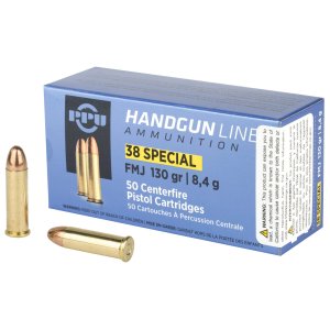 Prvi Partizan PPH38SF .38 Special 130gr FMJ Ammo 50 Rounds