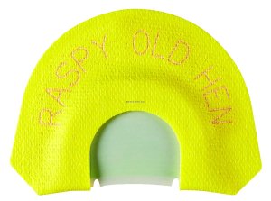 HS Strut 05903 Raspy Old Hen Double Reed Attracts Turkeys Yellow Infinity Latex