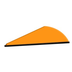 Q2i Rapt-X Vanes Q01044 High-Profile 2 In Neon Orange 100 Pack