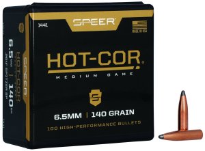 Speer 1441 Hot-Cor .264 Cal 140gr Spitzer Soft Point Bullets 100ct