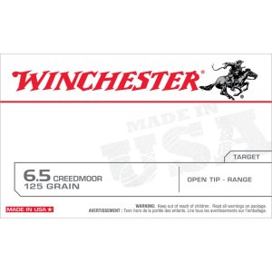 Winchester 6.5 Creedmoor 125 gr Open Tip Range 20 Rounds