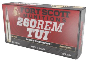 Fort Scott Munitions 260123SCV2 Tumble Upon Impact (TUI) 260Rem 123gr S...