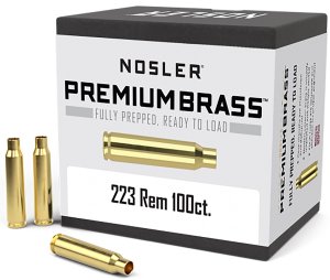 Remington Unprimed Brass 100 Count 10098 172 vs Nosler .223 Remington