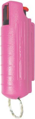 PSP PEPPER SPRAY w/ PINK HARD CASE W/ KEY RING 1/2 OZ.