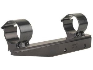 Weaver Detachable Side Mount 1" Tube Long High Bracket and Rings Black