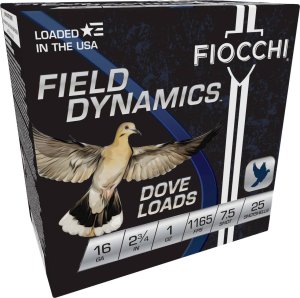Fiocchi 16GT75 Field Dynamics 16Ga 2.75" 1oz #7.5 Shot 25 Rounds