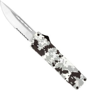 CobraTec Lightweight OTF Winter Digi 3.25 In DP Serrated Knife