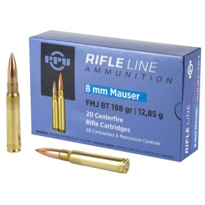 Prvi Partizan 8mm Mauser 198 Grain FMJBT 20 Round Box PP8F