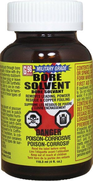 G96 1108 Military Grade Bore Solvent 4 oz Jar Removes Fouling
